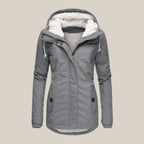 Women’s Sherpa-Lined Hooded Fleece Winter Jacket