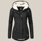 Women’s Sherpa-Lined Hooded Fleece Winter Jacket