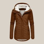 Women’s Sherpa-Lined Hooded Fleece Winter Jacket